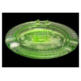 K4 - Vintage Hazel Atlas Uranium Glass Ashtray