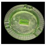 K4 - Vintage Hazel Atlas Uranium Glass Ashtray