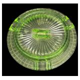 K4 - Vintage Hazel Atlas Uranium Glass Ashtray