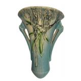 K4 - Vintage Roseville Pottery Moss Wall Pocket Vase