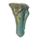 K4 - Vintage Roseville Pottery Moss Wall Pocket Vase