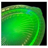 K3 - Vintage Hocking Uranium Glass Platter