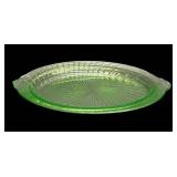 K3 - Vintage Hocking Uranium Glass Platter
