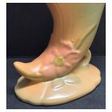 K3 - Vintage Weller Wild Rose Cornucopia Vase