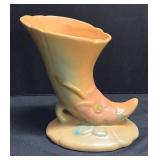 K3 - Vintage Weller Wild Rose Cornucopia Vase