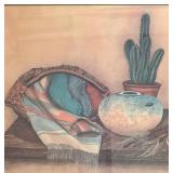 W - "Western Style Cactus" Print by Gail Brown