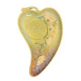 I4 - Two Vintage Roseville Wincraft Heart Leaf Trays