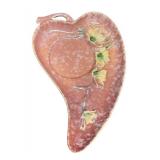 I4 - Two Vintage Roseville Wincraft Heart Leaf Trays