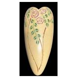 I4 - Antique Roseville Velmoss Scoll Line Wall Pocket