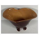 I5 - Vintage Roseville Mayfair Brown Vase & Shell Dish
