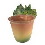 J3 - Vintage Roseville Thornapple Wall Pocket Planter