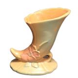 J3 - Vintage Weller Wild Rose Cornucopia Vase