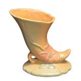 J3 - Vintage Weller Wild Rose Cornucopia Vase