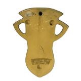 J1 - Vintage Roseville Freesia Green Double-Handled Wall Pocket