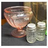 W - Vintage Glass Mixed Lot including Cambridge, Federal, Hocking and More