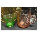 W - Vintage Glass Mixed Lot including Cambridge, Federal, Hocking and More