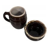 J1 - Vintage McCoy Barrel Mug and Crock Bowl