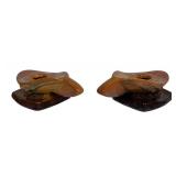 J1 - Pair of Vintage Roseville Wincraft Candle Holders