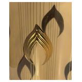 W - Vintage Murmac Art Deco Smoked Tawny Glass Vase