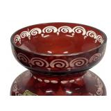 W - Vintage Egermann Ruby Red Vase