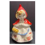 W - Vintage Hull Little Red Riding Hood Cookie Jar by Louise Bauer