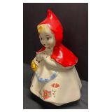 W - Vintage Hull Little Red Riding Hood Cookie Jar by Louise Bauer