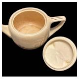 K2 - Antique Roseville Landscape Pottery Teapot, Sugar Dish and Creamer Pitcher