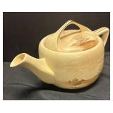 K2 - Antique Roseville Landscape Pottery Teapot, Sugar Dish and Creamer Pitcher