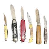 G3 - Six Vintage Pocket Knives