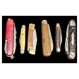 G3 - Six Vintage Pocket Knives