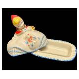 G3 - Vintage Hull Little Red Riding Hood Butter Dish & Salt and Pepper Shakers