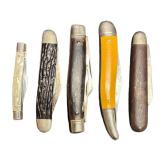 G4 - Five Vintage Pocket Knives