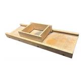 W - Vintage Kraut Cutter / Wooden Cabbage Slicer