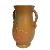 Vintage Weller Wild Rose Double Loop Handled Vase