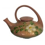 H5 - Vintage Roseville White Rose Teapot
