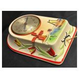 A1 - Vintage Mastercrafters Ceramic Clock by Ceramic Clock Co.