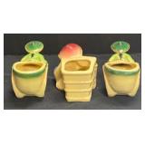 A2 - Trio of Vintage Shawnee Vintage Planters - Ceramic Plant Pots