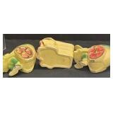 A2 - Trio of Vintage Shawnee Vintage Planters - Ceramic Plant Pots