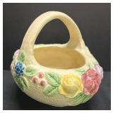 A2 - Antique 1917 Roseville Rozane Basket Bowl