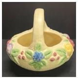 A2 - Antique 1917 Roseville Rozane Basket Bowl