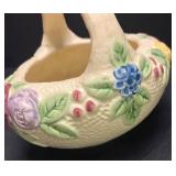 A2 - Antique 1917 Roseville Rozane Basket Bowl