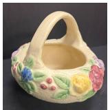A2 - Antique 1917 Roseville Rozane Basket Bowl
