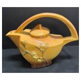 B3 - Vintage 1948 Roseville Pottery Wincraft Tea Set in the Orange Cherry Blossom Pattern.