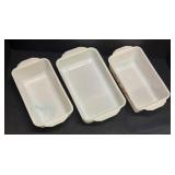 B3 - Trio of Vintage Anchor Hocking Fire King Floral Bake Dishes
