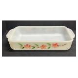 B3 - Trio of Vintage Anchor Hocking Fire King Floral Bake Dishes