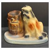 B3 - Vintage McCoy Saint Bernard Coin Bank & Dresser Valet
