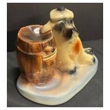 B3 - Vintage McCoy Saint Bernard Coin Bank & Dresser Valet