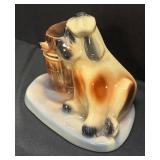 B3 - Vintage McCoy Saint Bernard Coin Bank & Dresser Valet