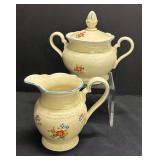 B4 - Vintage Bareuther of Bavaria Creamer Pitcher and Sugar Dish