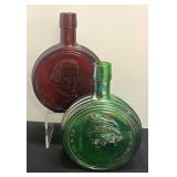 A5 - Vintage Wheaton Glass Decanters - Dwight D. Eisenhower & Andrew Johnson